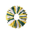 Spirit Pomchies  Ponytail Holder - Bottle Green/White/Yellow Gold